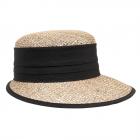 SEEBEGER | cappello visiera in paglia per donna naturale