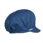 SEEBERGER | Berrettone per donna estivo in cotone leggero blu scuro