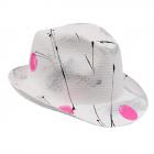 ALESSANDRA BACCI | cappello paglia trilby per donna pitturato a mano bianco naturale