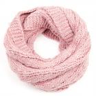 SEEBERGER | sciarpa loop in lana maglia cable design rosso