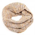 SEEBERGER | sciarpa loop in lana maglia struttura shiny mohair grigio chiaro