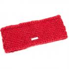 SEEBERGER| fascia lana maglia con fodera pile per donna rosso scuro