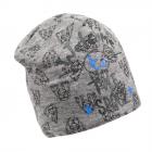 cuffia reversibile bambini blu
