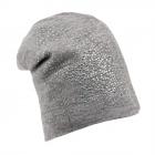 cuffia beanie donna con motivo strass grigio