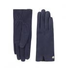MODA | Guanti da donna in pelle scamosciata unicolore blu
