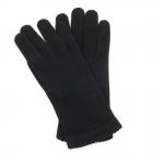 guanti lana cashmere per donna nero