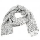 sciarpa donna jacquard maculato 60x180cm beige