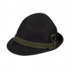 HUTTER | Cappello cacciatore premium in feltro lana con cordone verde nero
