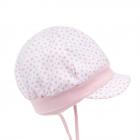 MAXIMO | berretto visiera bimba baby copriorecchie e lacci rosa