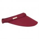SEEBERGER | Visiera cottone rosso scuro
