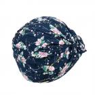 SEEBERGER | bandana Turbante viscosa blu medio