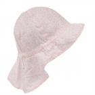 STERNTALER | cappello tessuto baby con coprinuca e laccetti rosa