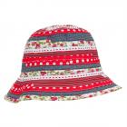 FASHION | cappello tessuto bimba colore nastro fantasia rosso