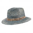 cappello traveller paglia raffia blu
