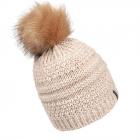 McBEANIE | berretto lana alpaka con pompon sintetico beige