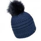 McBEANIE | berretto lana alpaka con pompon sintetico blu