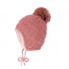 MAXIMO | Cuffia bimba pompon con paraorecchie e lacci 75578-188700 rosa