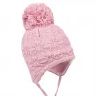 MAXIMO | Cuffia bimba pompon con paraorecchie e lacci 75578-188700 rosa antico