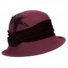 FASHION | CAPPELLO CLOCHE FELTRO DONNA CON PIUMA bord�