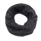 SCIARPA COLLO DONNA CON PUNTI CHIARI 25X60CM nero