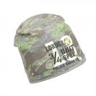 FASHION | CUFFIA BIMBO FELPA CON STAMPA MIMETICA E PATCH STELLA verde oliva.