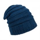 FASHION | CUFFIA BIMBA MAGLIA CON PUNTO STRUTTURATO RELIEVO blu