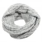 SEEBERGER | collo lana maglia loop cable structure grigio chiaro
