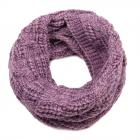 SEEBERGER | collo lana maglia loop cable structure viola 1