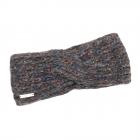 SEEBERGER | fascia donna in lana maglia jacquard pattern antracite