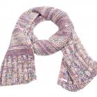 SEEBERGER | sciarpa lana maglia multicolor structure viola 1
