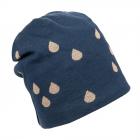 STERNTALER | cuffia bimba con motivo gocce d'oro blu scuro