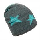 STERNTALER | cuffia beanie lana maglia con motivo stelle antracite
