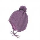 MAXIMO | cuffia lana con pompon e lacci 95575-267173 lilla
