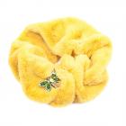 ALESSANDRA BACCI | sciarpa collo donna in pelliccia ecologica giallo