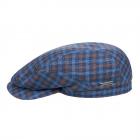 STETSON | Flatcap Driver Cap Linen/Cotton blu