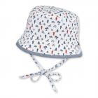 STERNTALER | cappello tessuto reversibile bambino bianco