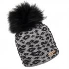 NORTON | berretto pompon donna stampa leo grigio