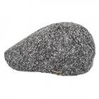 STETSON | Berretto piatto a sei pannelli 100% lana grigio