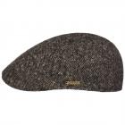 STETSON | Berretto piatto a sei pannelli 100% lana nero