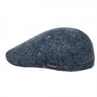 STETSON | Berretto piatto a sei pannelli 100% lana blu