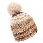 McBEANIE | CUFFIA POMPON VOLPE beige