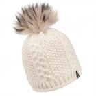 McBEANIE | CUFFIA LANA POMPON VOLPE bianco