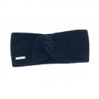SEEBERGER | fascia per donna in puro Kashmir blu scuro