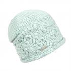 SEEBERGER | berretto beanie lana con bordo arrotolato verde chiaro