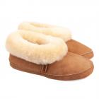 SHEPHERD | EMMY pantofole in vero montone camello
