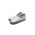 ALPLER | KIDS bellissime pantofole in pura lana con suola vera pelle tutti colori grigio