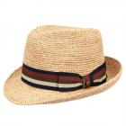 HUTTER | Cappello Trilby paglia naturale Crochet naturale
