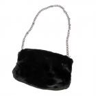 FASHION | Borsa Manicotto ecopelliccia con tracolla 34x20x10 nero