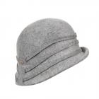 FASHION | Cappello Cloche Feltro con motivo diagonale grigio