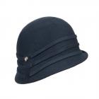 FASHION | Cappello Cloche Feltro con motivo diagonale blu